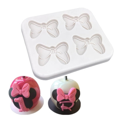 Molde Silicona Lazo Minnie Mouse x4cav