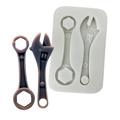Molde Silicona Llave Inglesa x2cav