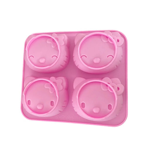 Molde Silicona Hello Kitty x4cav