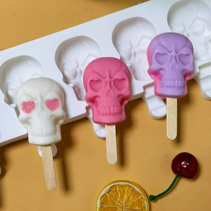 Molde Silicona Paleta Calavera x6cav