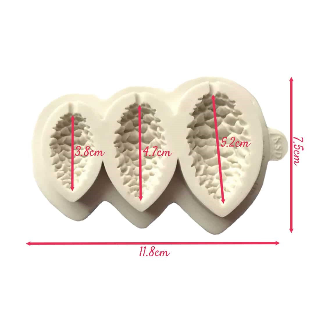 Molde Silicona Piñones Navideños
