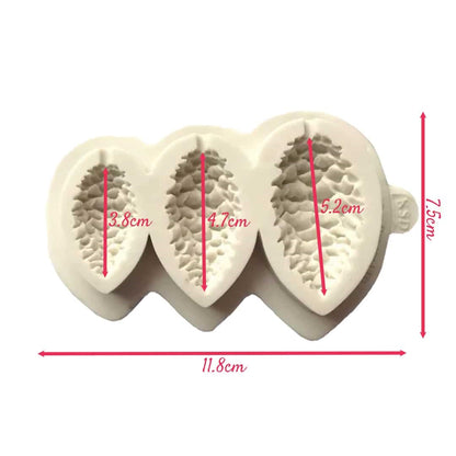 Molde Silicona Piñones Navideños