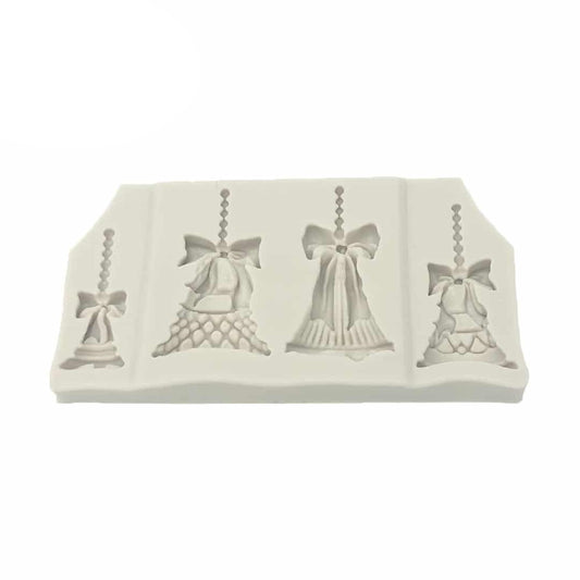 Molde Silicona Campanas de Navidad