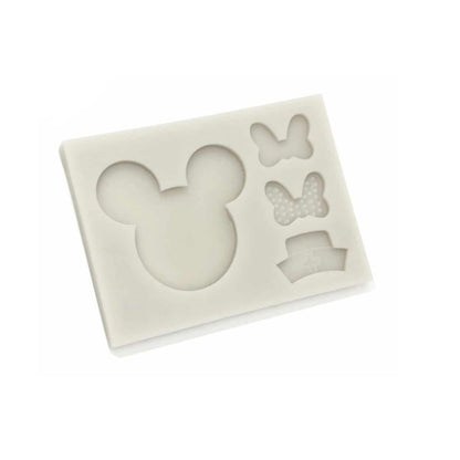 Molde Silicona Mickey y Minnie