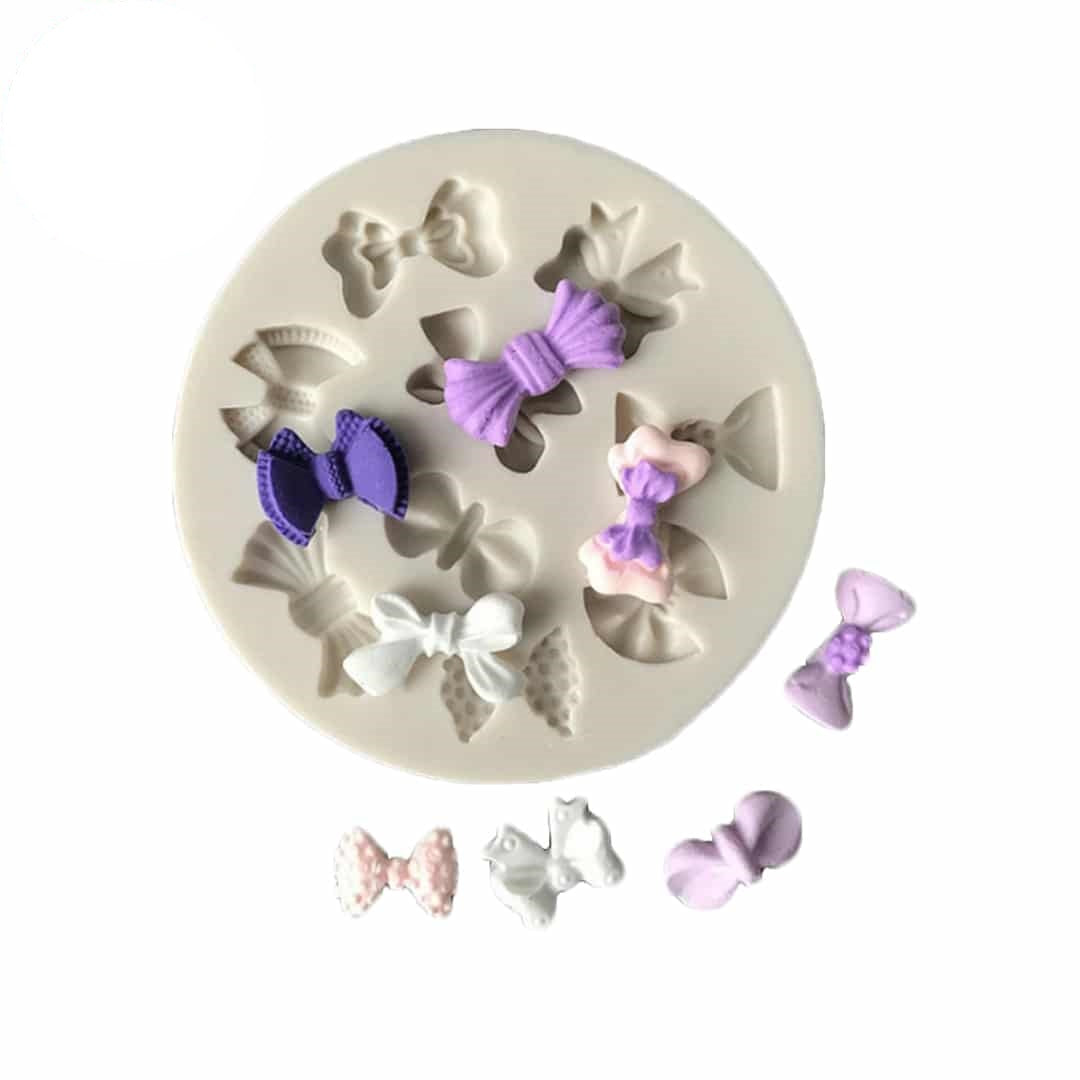 Molde Silicona Mini Lazos x9cav