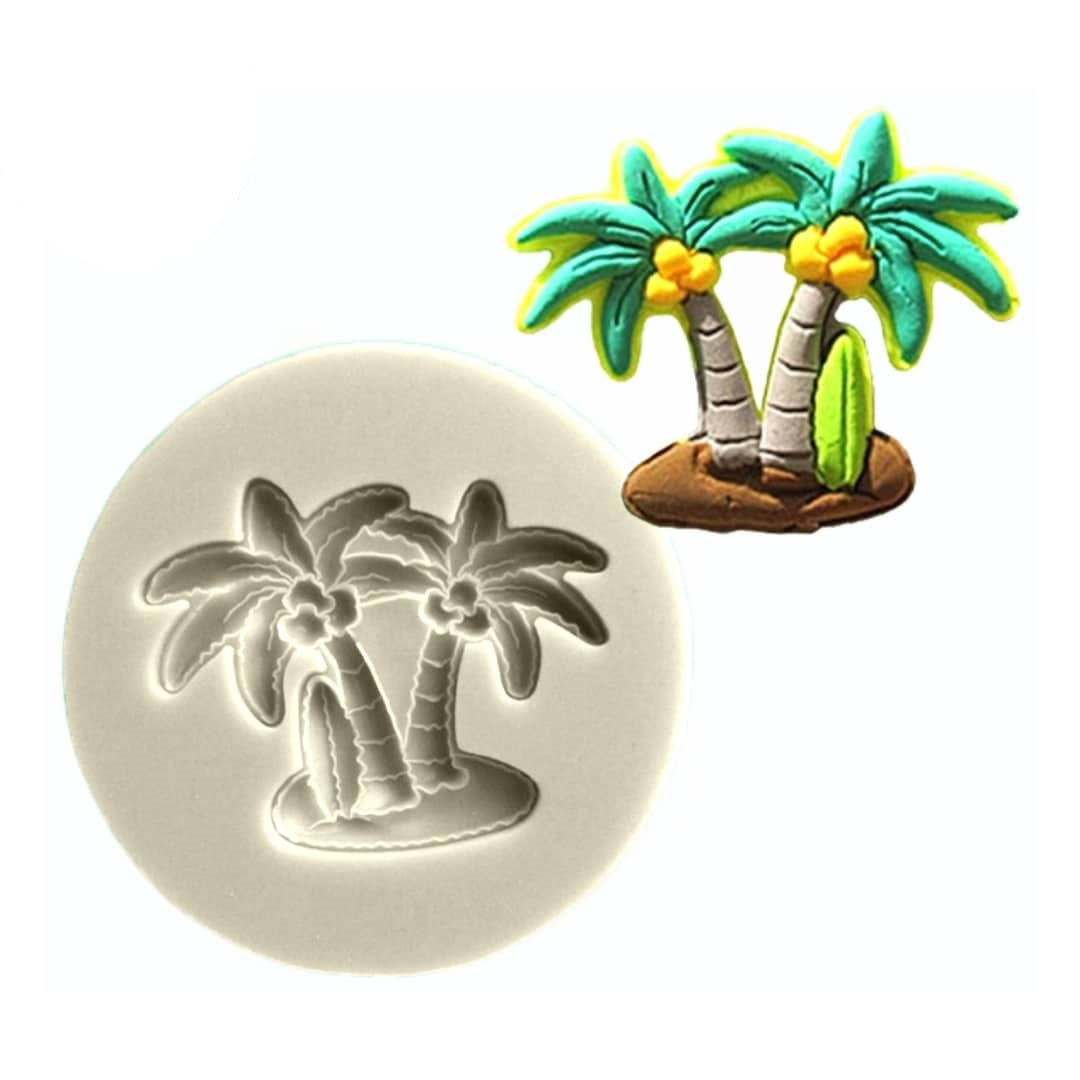 Molde Silicona Palmeras