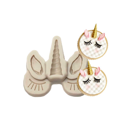 Molde Silicona Unicornio Mini