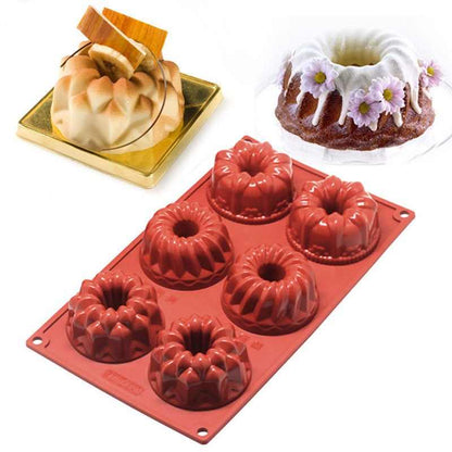 Molde Silicona Mini Bundt Cake