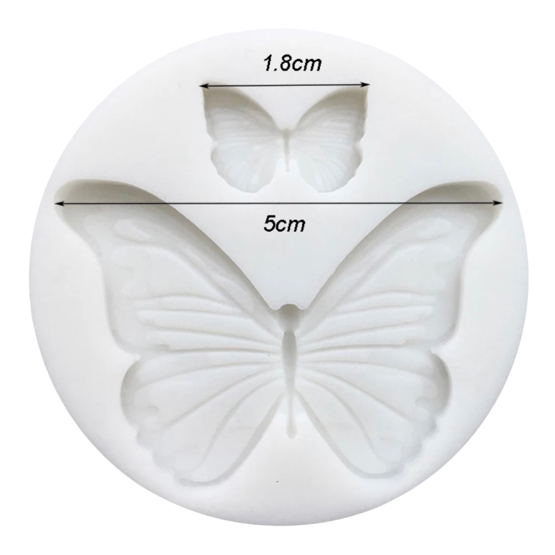 Molde Silicona Mariposas x2cav