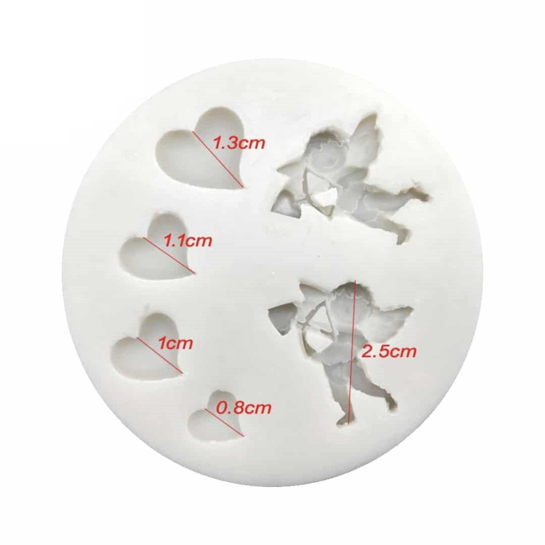 Molde Silicona Cupido x6cav