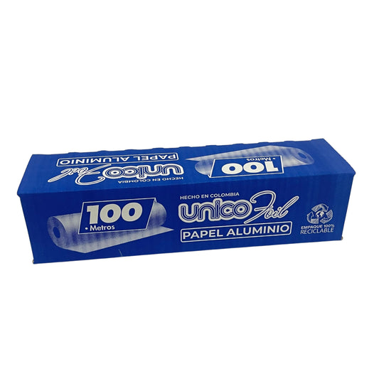 Papel Aluminio Unico Foil Caja x100mt