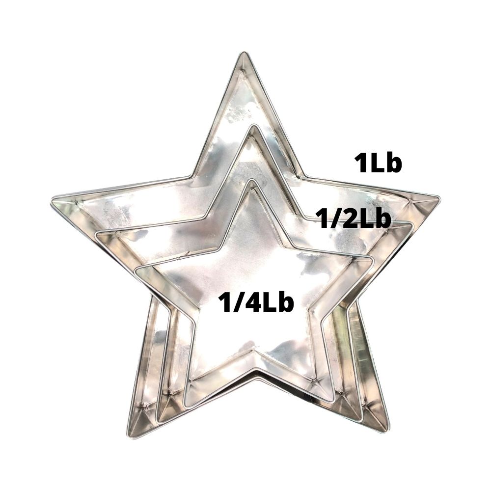 Molde Aluminio Estrella 1/2 Lb